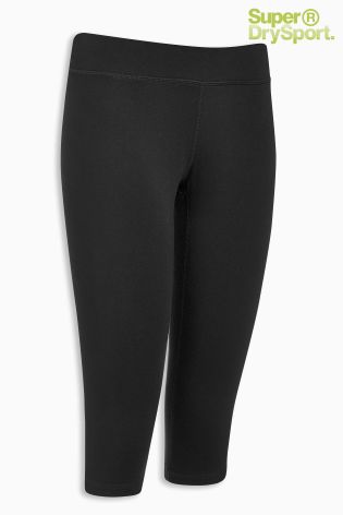 Superdry Black Core Gym Capri